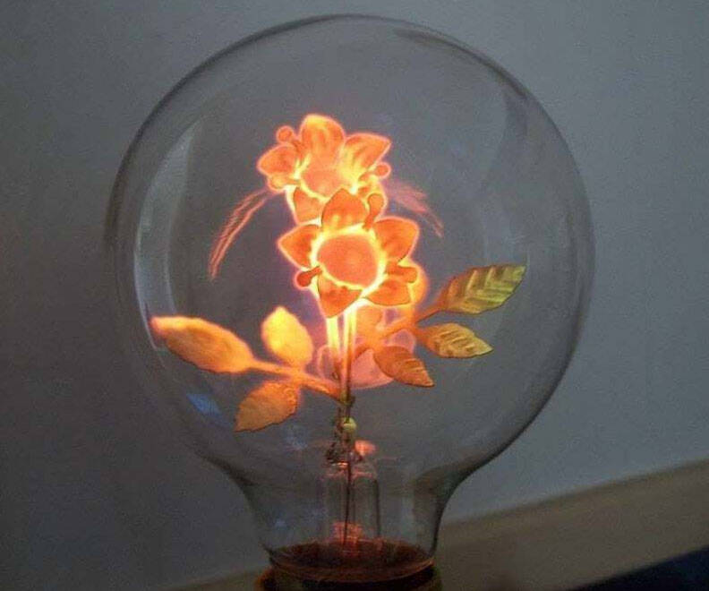 Light Bulb Flower Lamp - coolthings.us