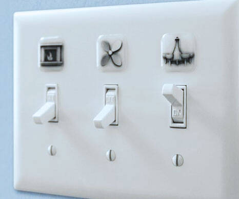 Light Switch Cover Labels - coolthings.us