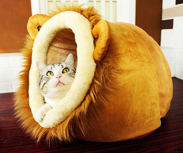 Lion Shaped Pet Bed - coolthings.us