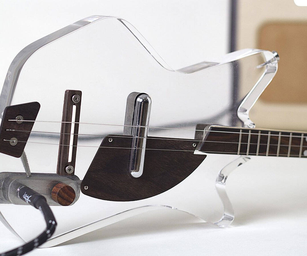 Lucite 3-String Electric Guitar - coolthings.us