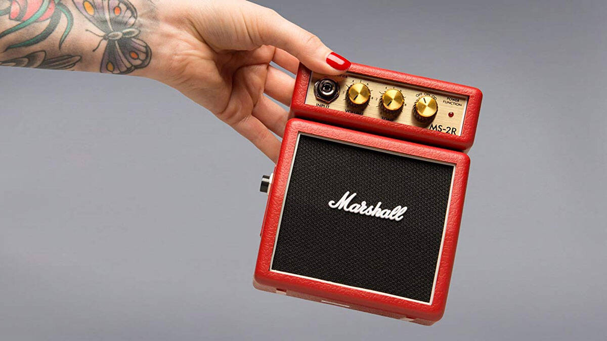 Marshall MS2 Battery-Powered Micro Guitar Amplifier - //coolthings.us