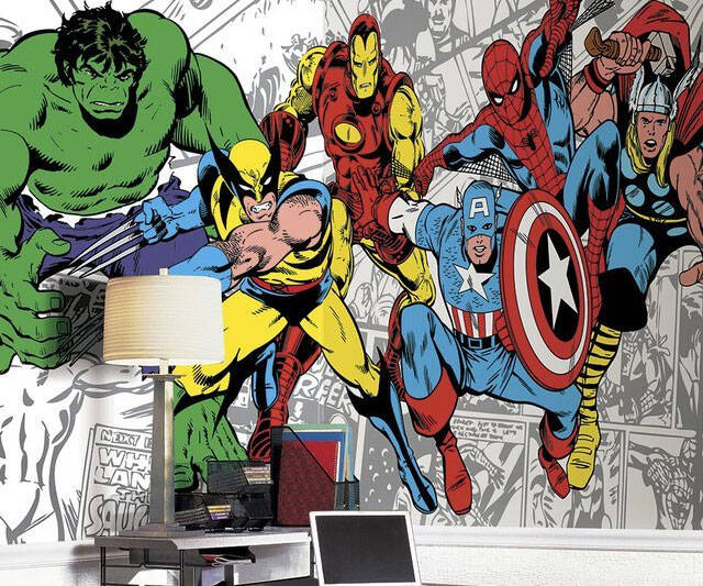 Marvel Classic Characters Wall Mural - coolthings.us