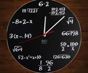 The Math Clock - coolthings.us