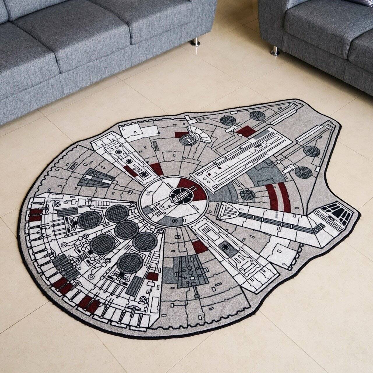Millenium Falcon Rug - //coolthings.us