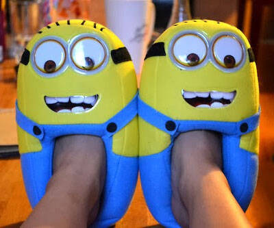 Minion Plush Slippers - coolthings.us