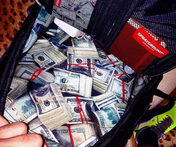 Money Stash Lined Backpack