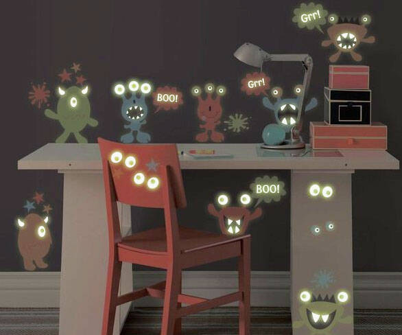 Monsters Glow In The Dark Decals