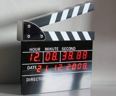 Movie Slate Digital Alarm Clock - coolthings.us