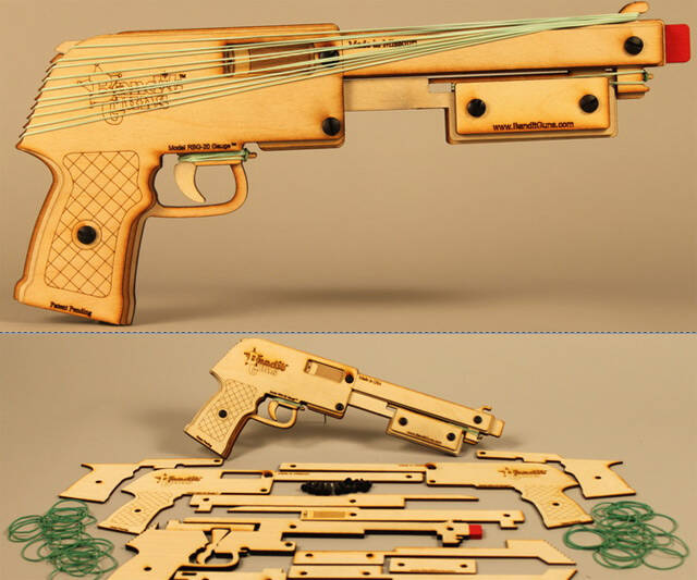 Multi-Action Rubber Band Shotgun