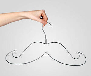 Mustache Hangers - //coolthings.us