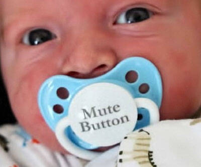 Mute Button Pacifier - coolthings.us