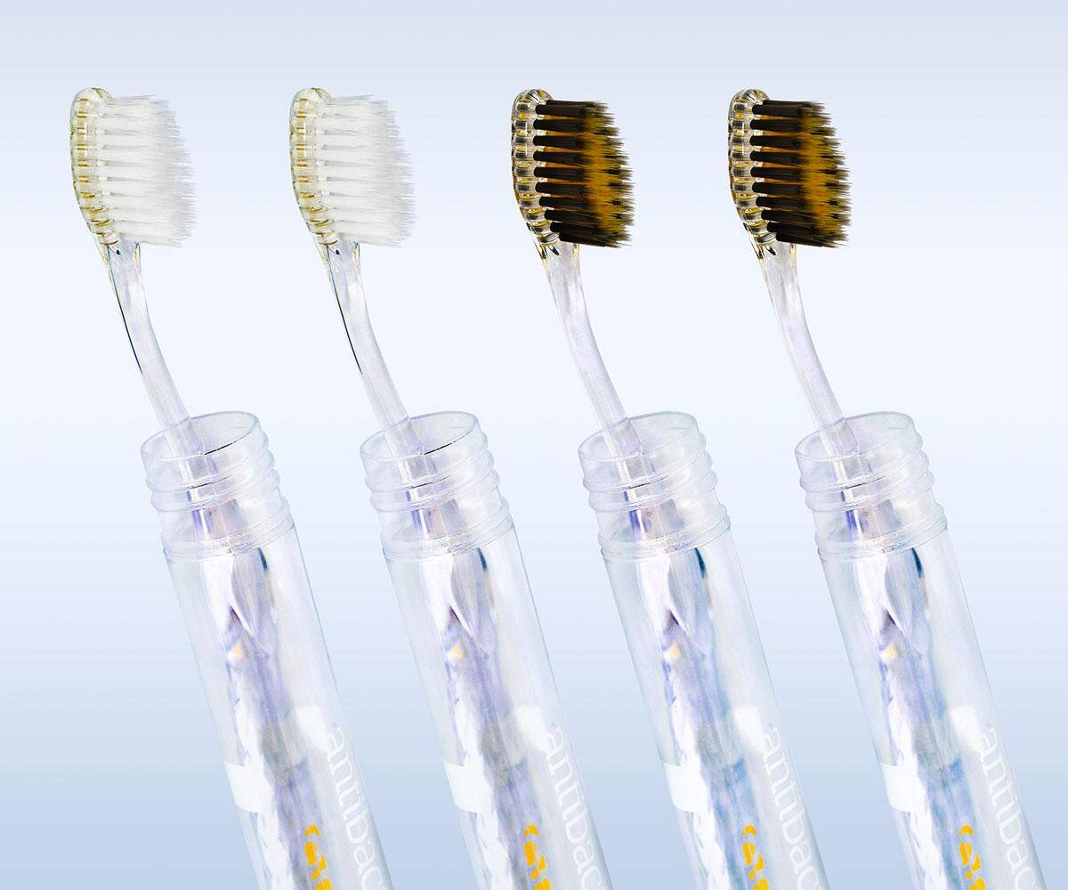 Nano-b Silver, Gold & Charcoal Toothbrushes - //coolthings.us
