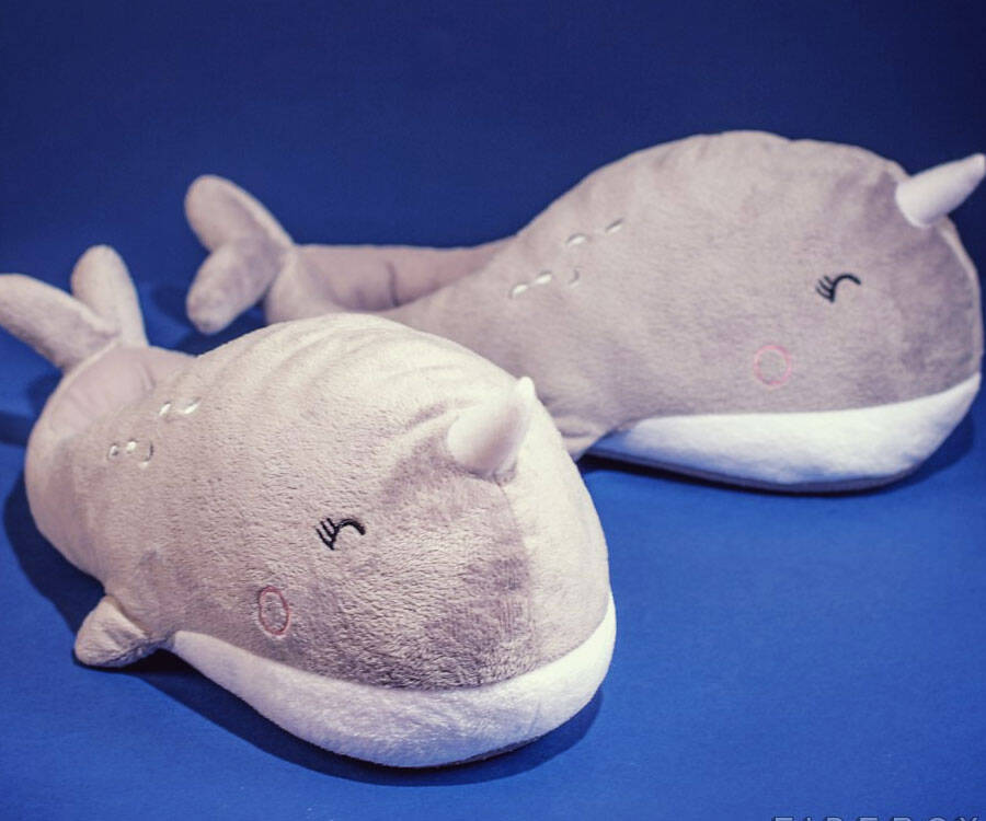 Narwhal Heated Slippers