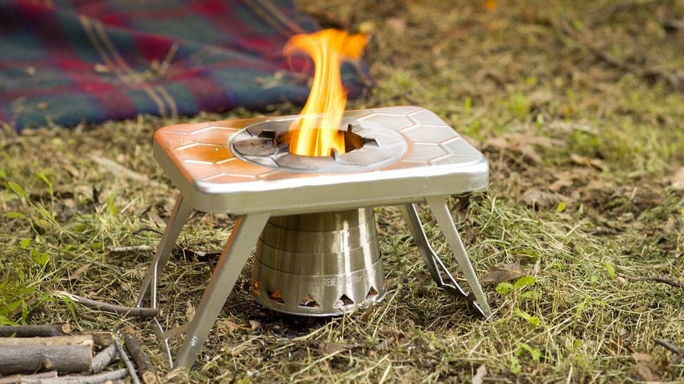 nCamp Collapsible Wood Burning Stove - http://coolthings.us