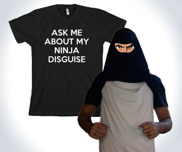Ninja Disguise Flip T-Shirt - coolthings.us