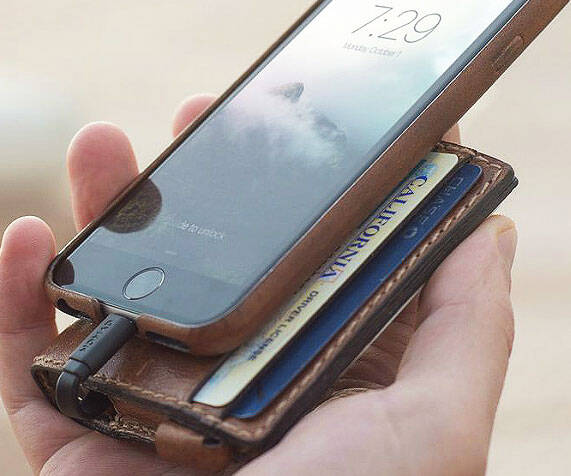 Charging Leather Wallet - coolthings.us