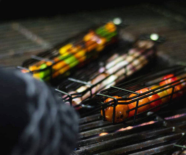 Nonstick Kabob Grilling Baskets - //coolthings.us