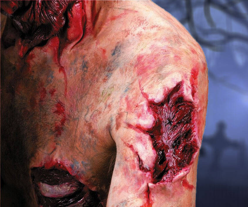 Zombie Open Wound Prosthetic - //coolthings.us