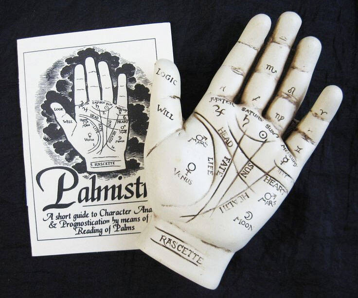 Palm Reading Hand Sculpture - coolthings.us