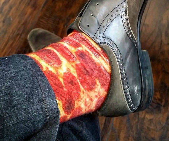 Pepperoni Pizza Socks