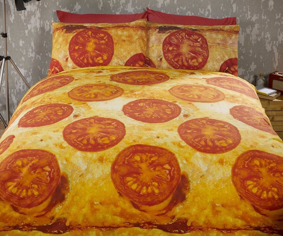 Cheese Pizza Bed Spread