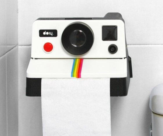 Polaroid Camera Toilet Paper Holder - coolthings.us