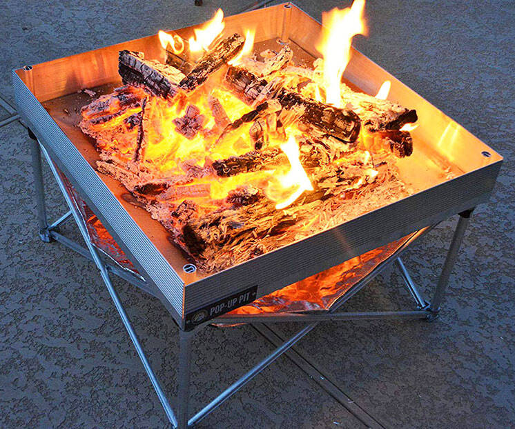 Pop-Up Fire Pit - coolthings.us