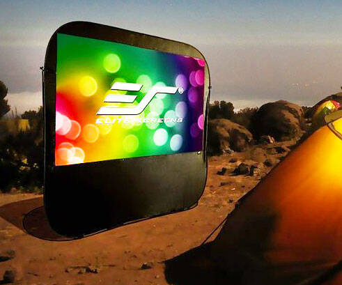 Pop-Up Cinema Portable Folding Outdoor Projector Screen - coolthings.us