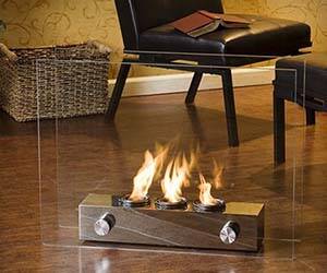 Mini Glass Fireplace - coolthings.us