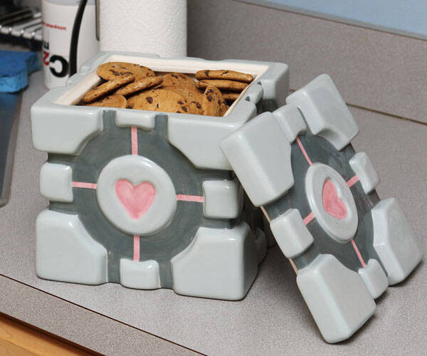 Portal Cube Cookie Jar