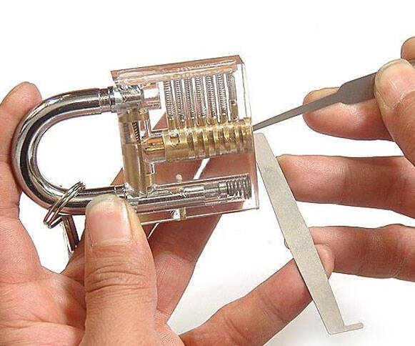 Transparent Practice Padlock - coolthings.us