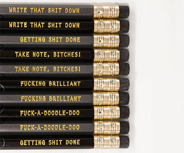 Motivational Profanity Pencils - coolthings.us