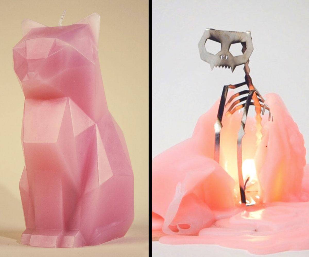 Pyropet Cat Candle - http://coolthings.us
