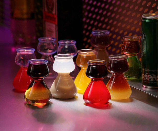 Quaffer Layered Shot Glasses