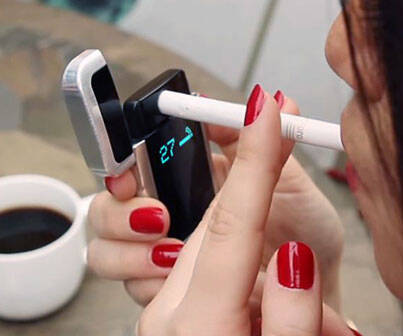 Cigarette Tracking Smart Lighter