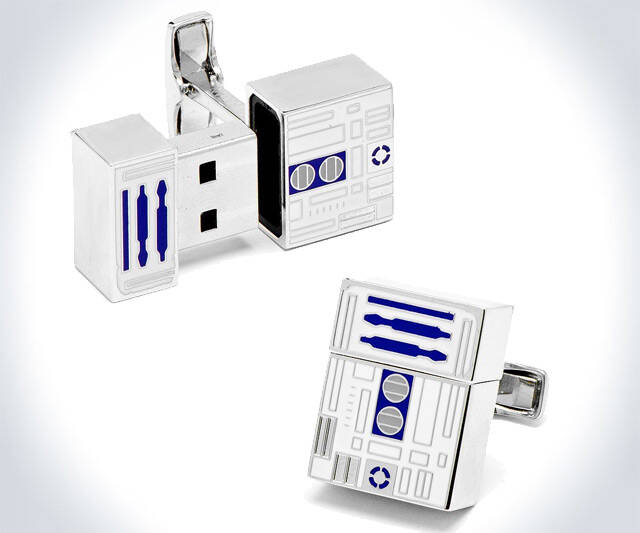 R2D2 Flash Drive Cuff Links