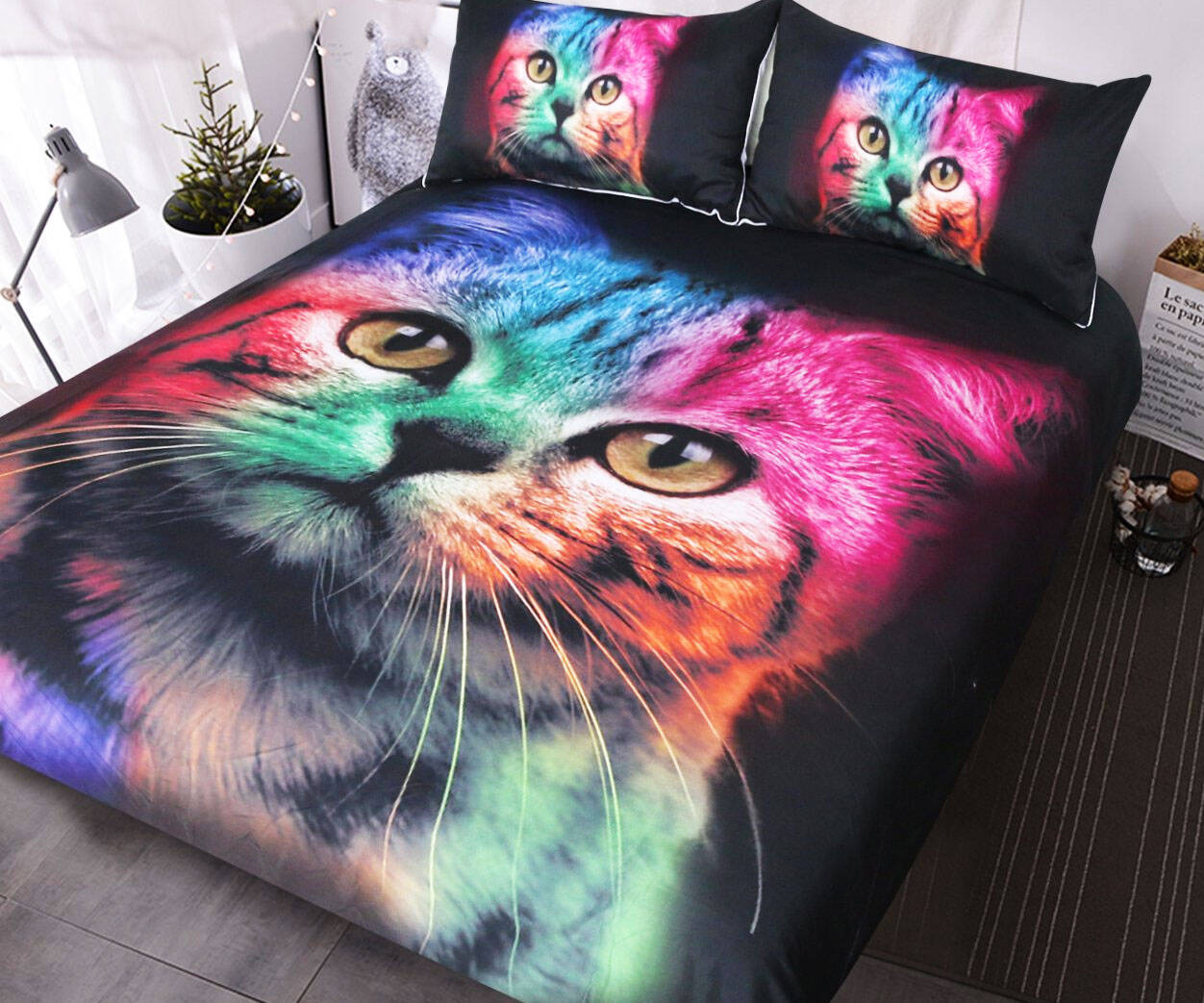 Rainbow Cat Bedding - coolthings.us