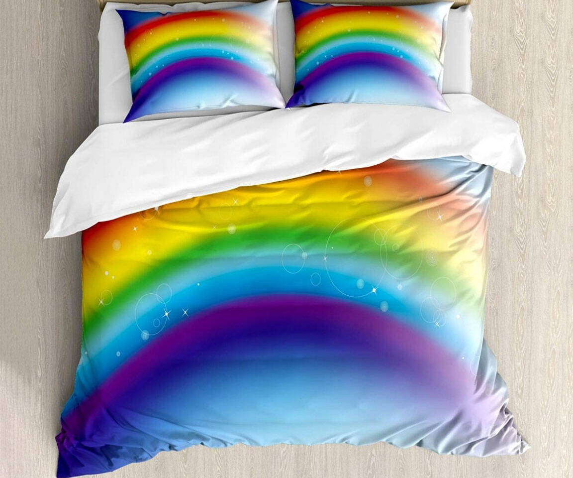 Rainbow Duvet Cover - http://coolthings.us