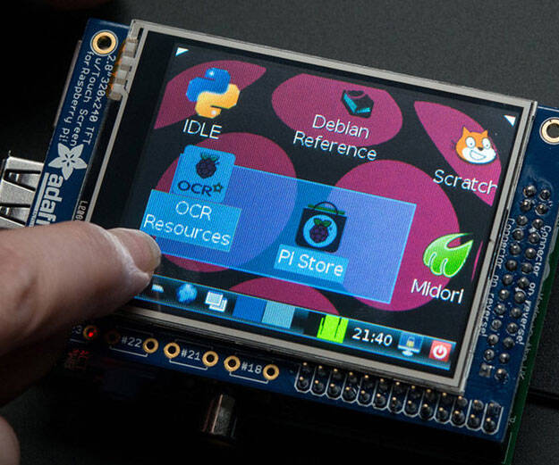Raspberry Pi Touchscreen - http://coolthings.us