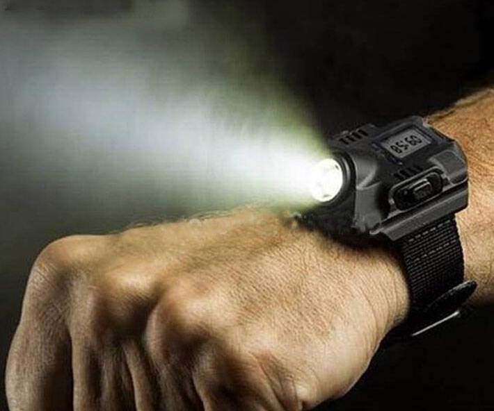 Tactical Flashlight Wristwatch