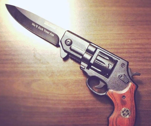 Revolver Gun Knife - coolthings.us