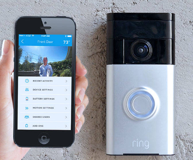 Smartphone Connected Video Doorbell - coolthings.us
