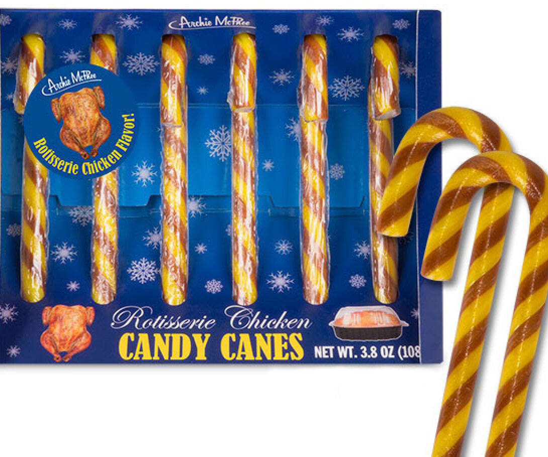 Rotisserie Chicken Candy Canes