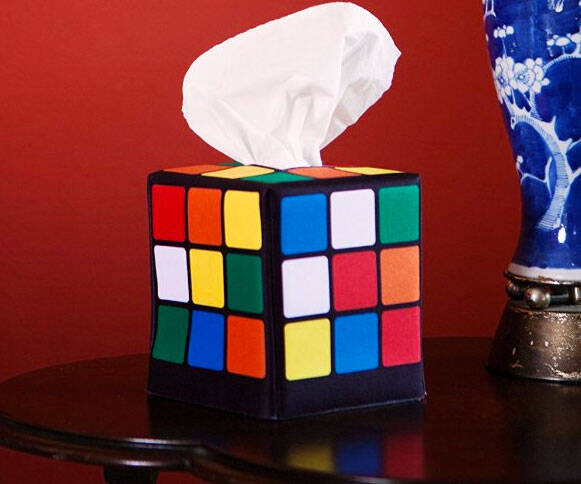 Rubik's Cube Tissue Caddy