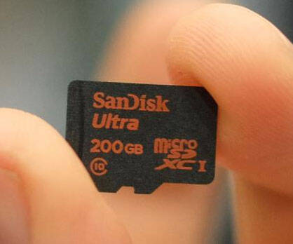 200 Gigabyte Micro SD Card