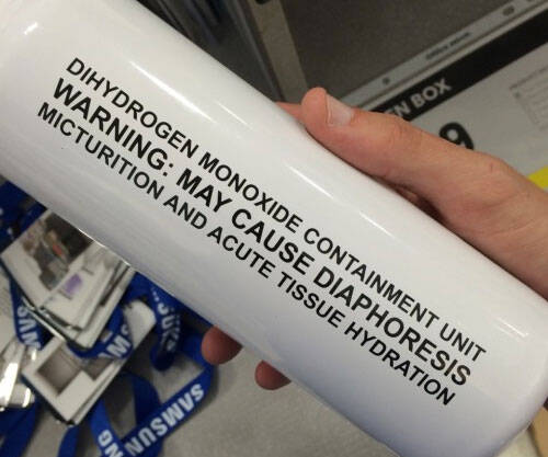 Scientific Side Effects Water Bottle