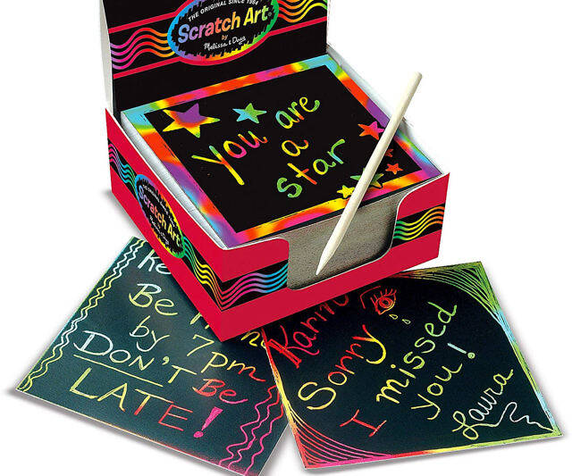 Scratch Art Rainbow Mini Notes - coolthings.us