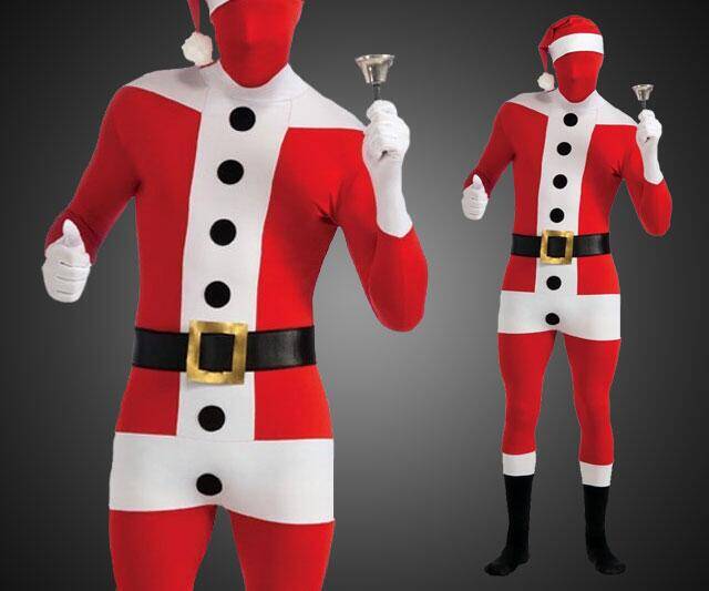 Second Skin Santa Bodysuit - coolthings.us