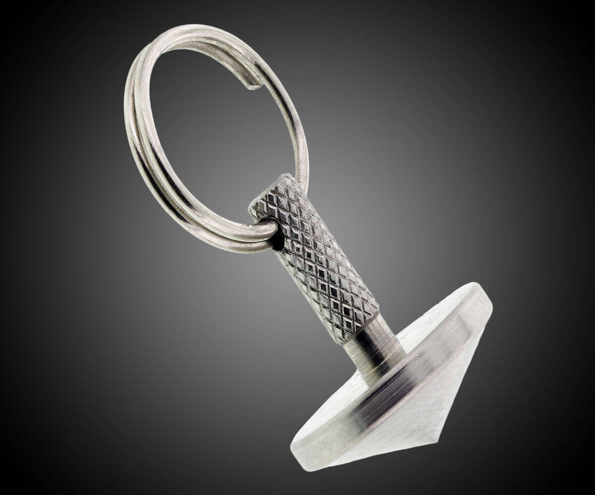 Self-Balancing Spinning Top Keychain - coolthings.us