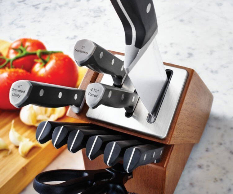 Self-Sharpening Knife Block - //coolthings.us